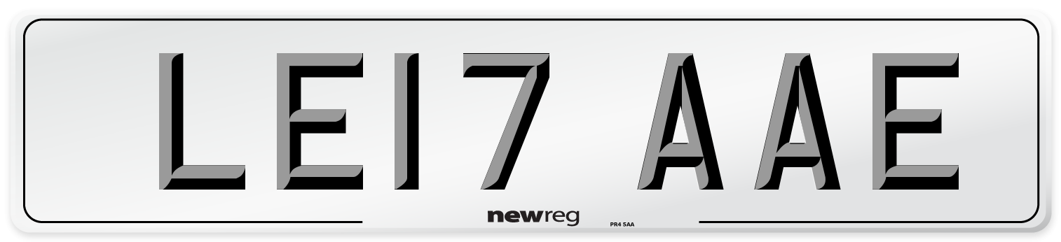 LE17 AAE Number Plate from New Reg